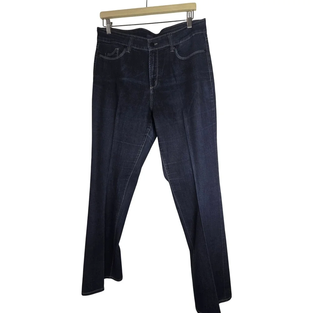 NYDJ Not‎ Your Daughters Jeans Bootcut lift Tuck Technology Dark Wash Size 14